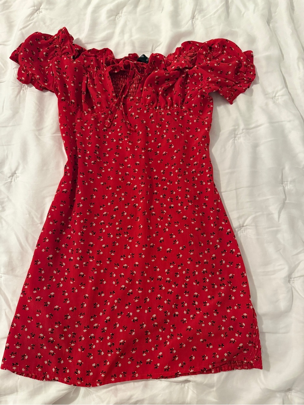Red Floral Mini Dress - Windsor